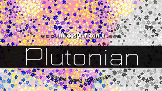 Typographic Design of Plutonian