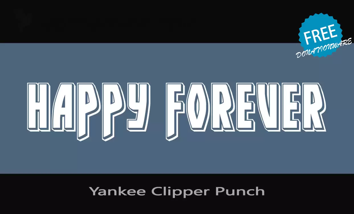 「Yankee-Clipper-Punch」字体效果图