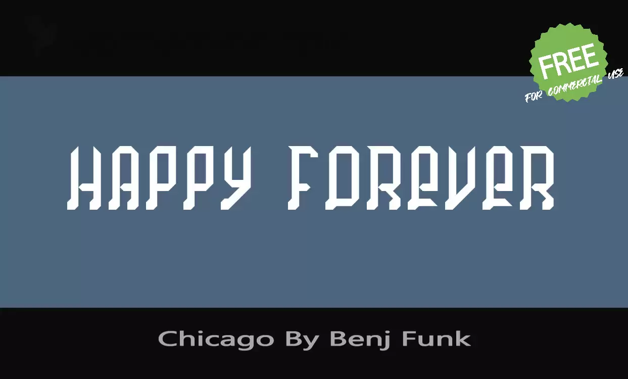 「Chicago By Benj Funk」字体效果图