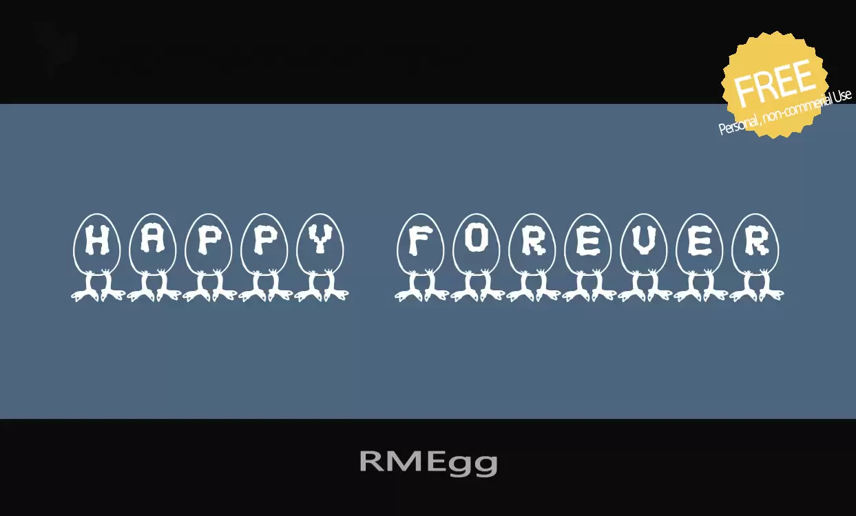 「RMEgg」字体效果图