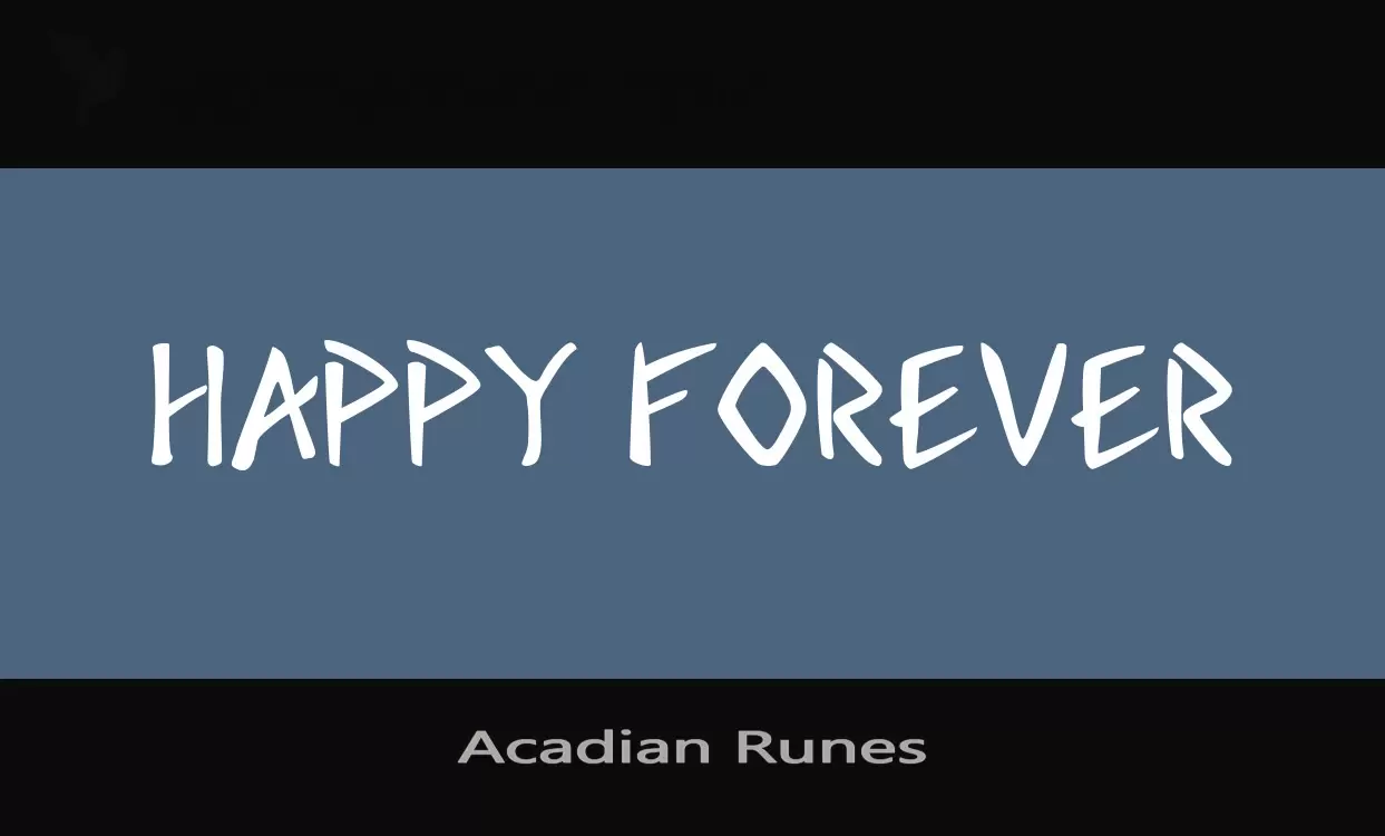 Sample of Acadian-Runes