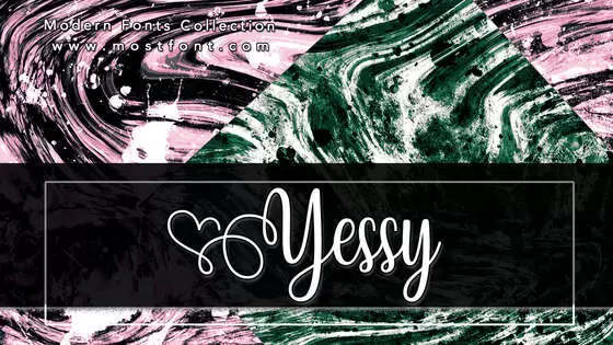 「Yessy」字体排版样式