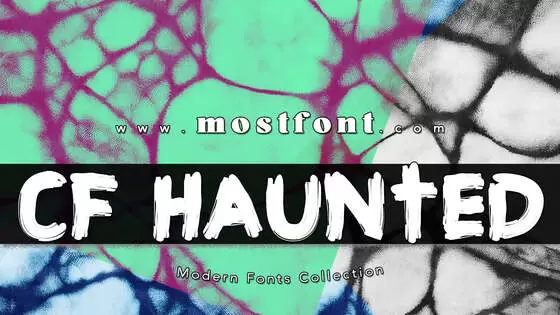 Typographic Design of CF-Haunted-House