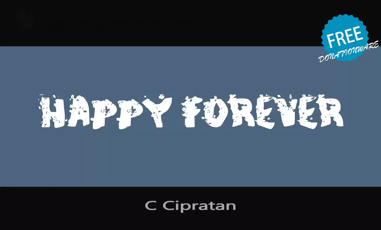 「C-Cipratan」字体效果图