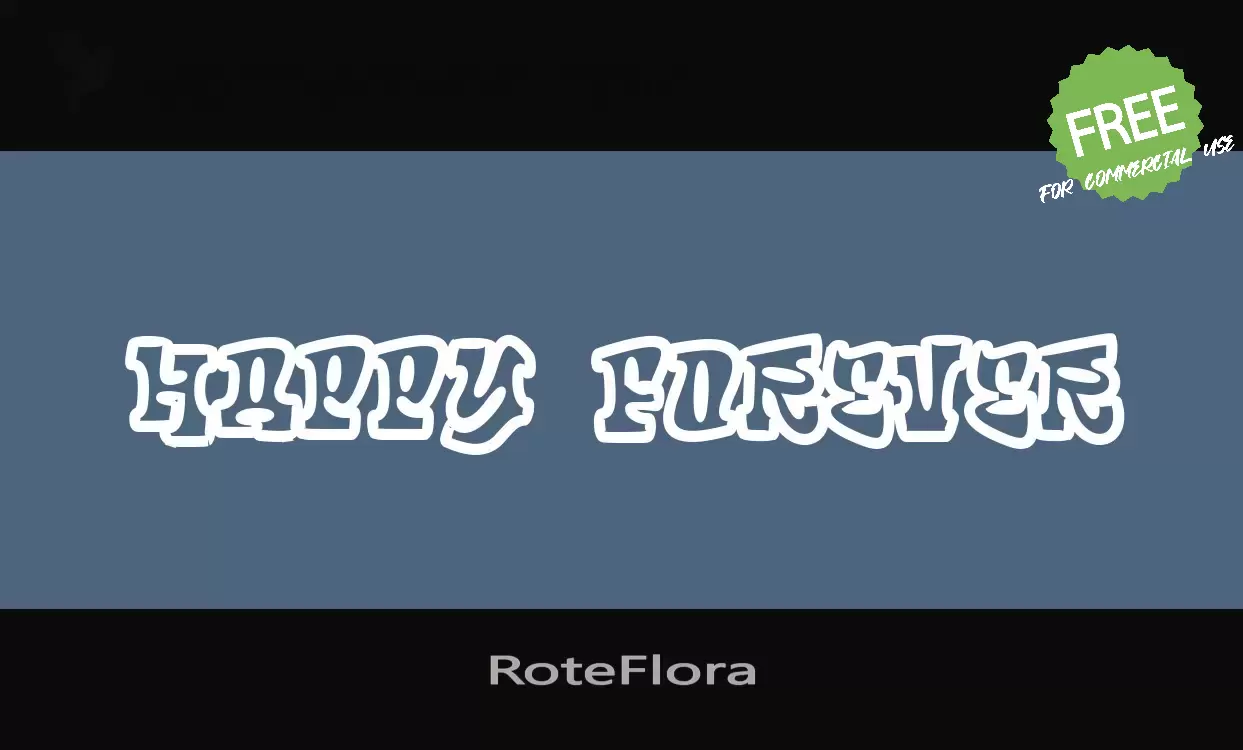 「RoteFlora」字体效果图