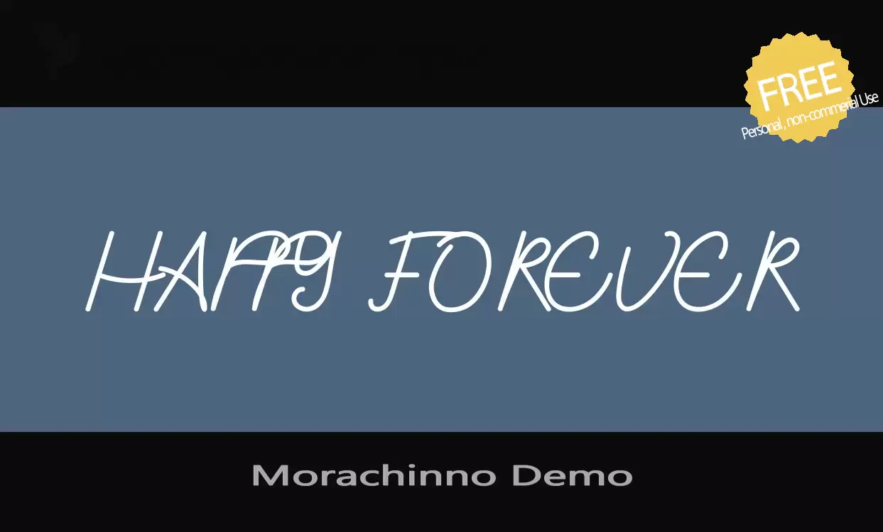 「Morachinno-Demo」字体效果图