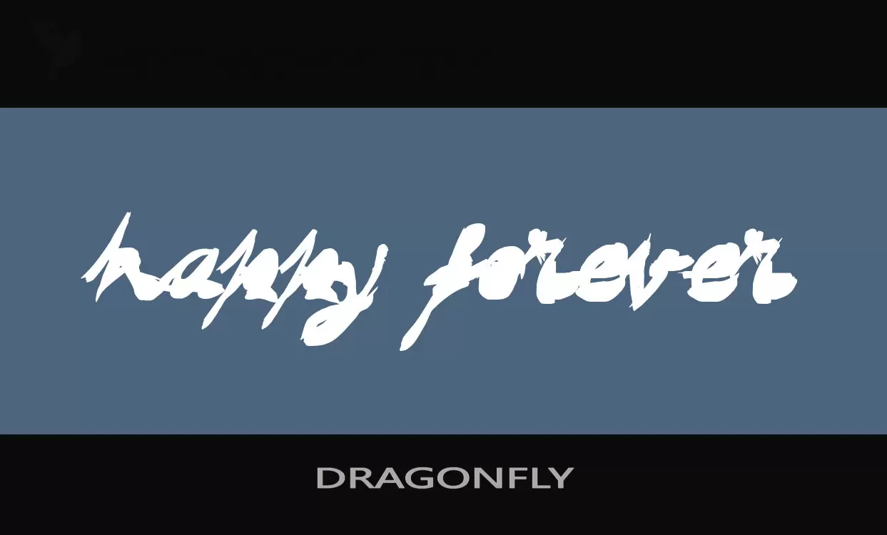 「DRAGONFLY」字体效果图