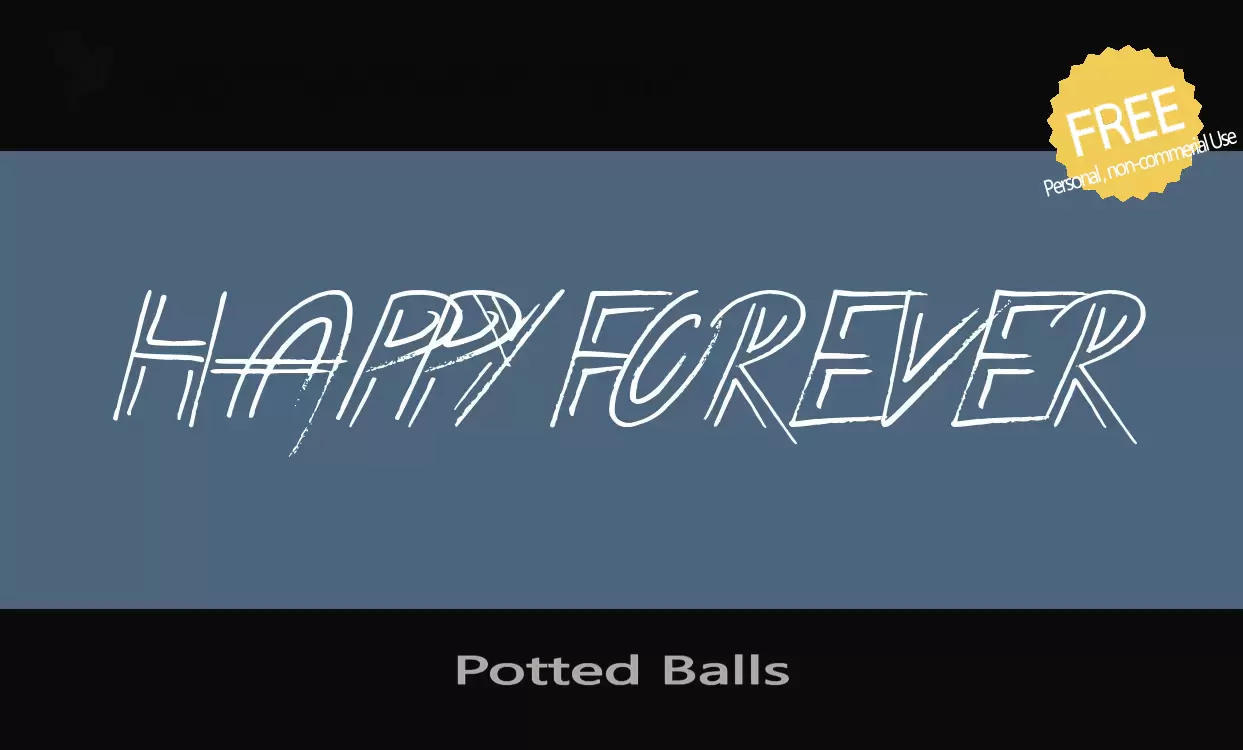 Font Sample of Potted-Balls