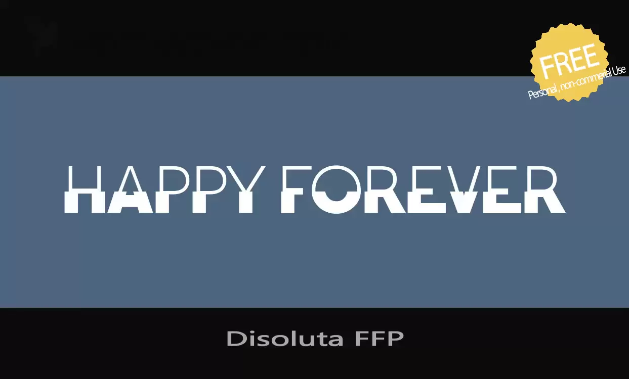 Font Sample of Disoluta-FFP