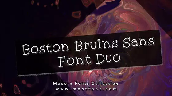 「Boston-Bruins-Sans-Font-Duo」字体排版图片