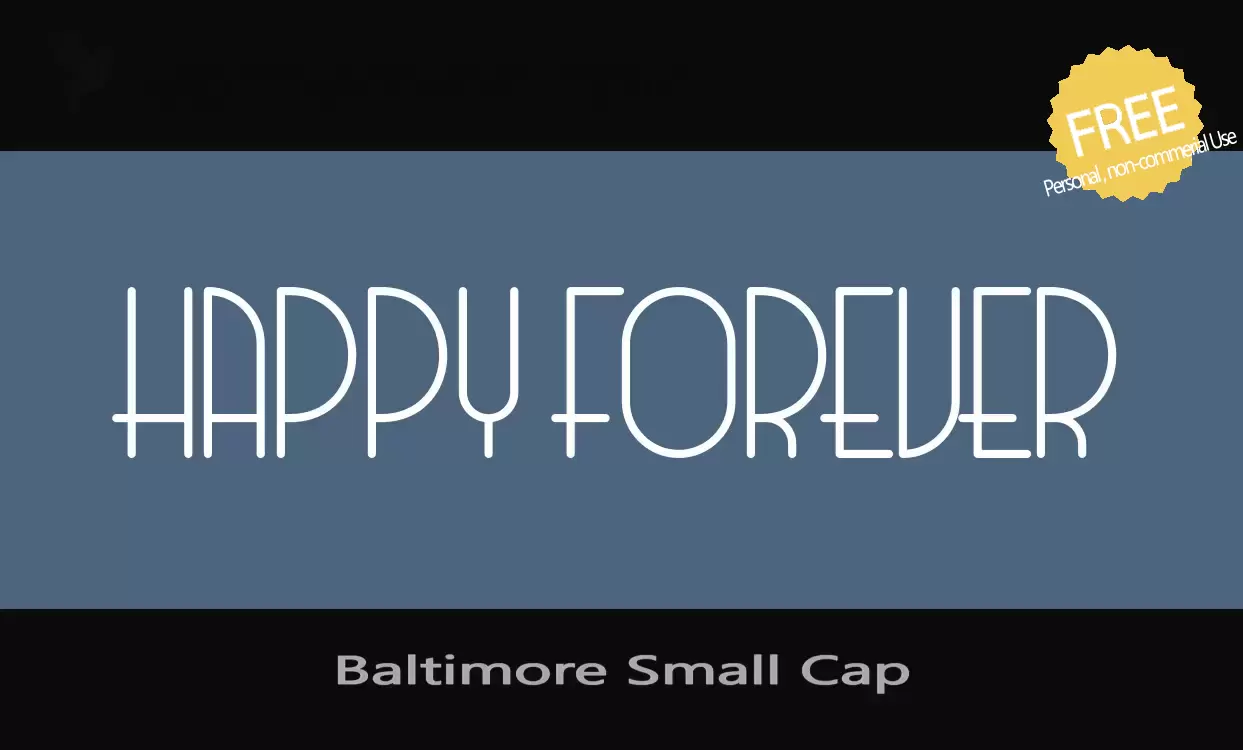 Font Sample of Baltimore-Small-Cap