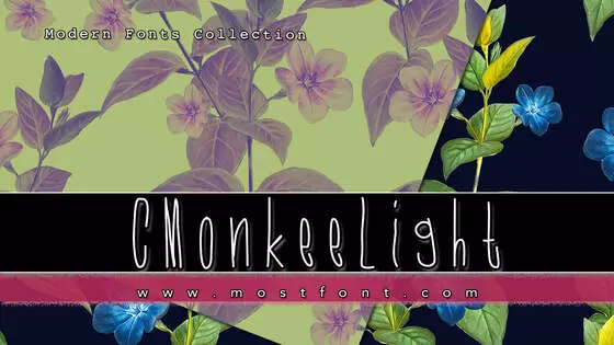 「CMonkeeLight」字体排版样式