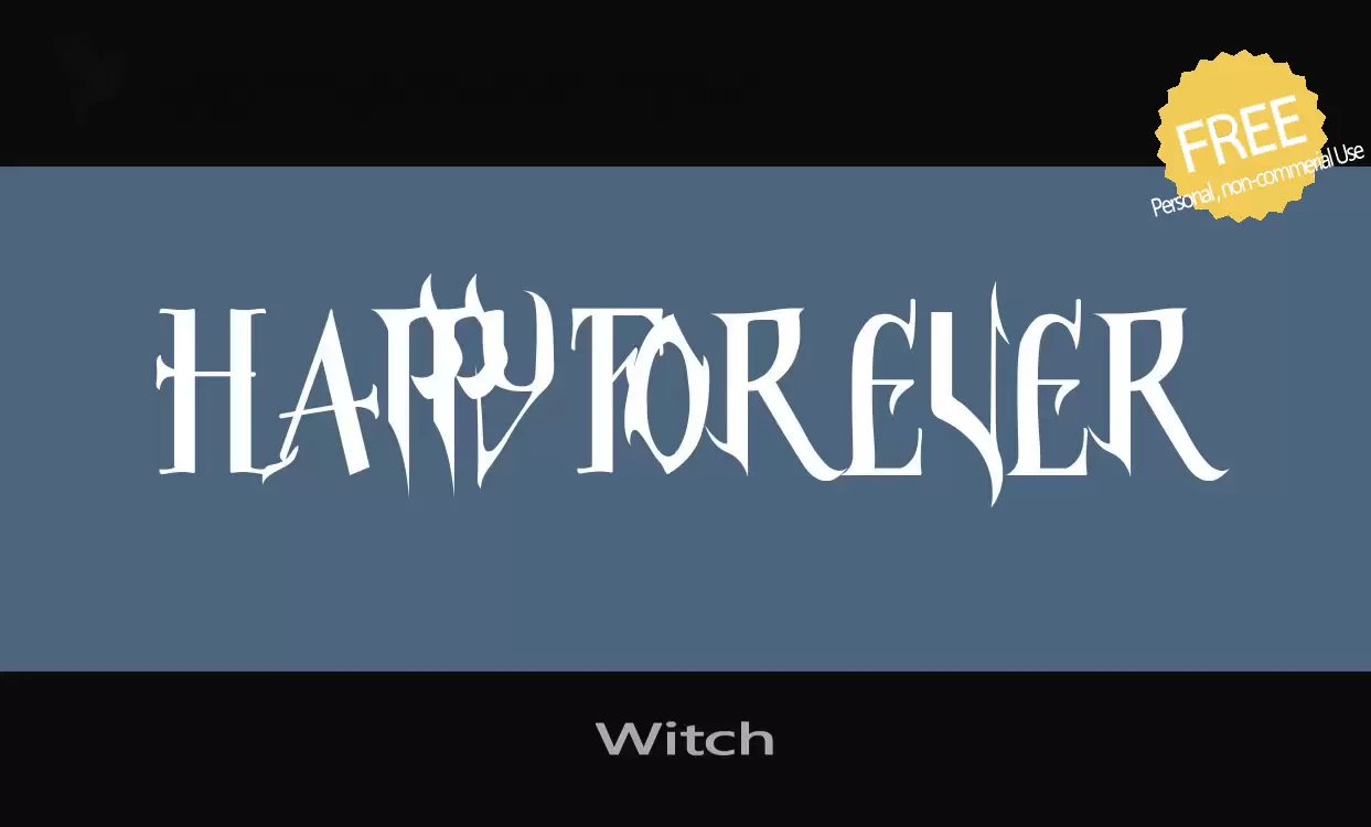 Font Sample of Witch