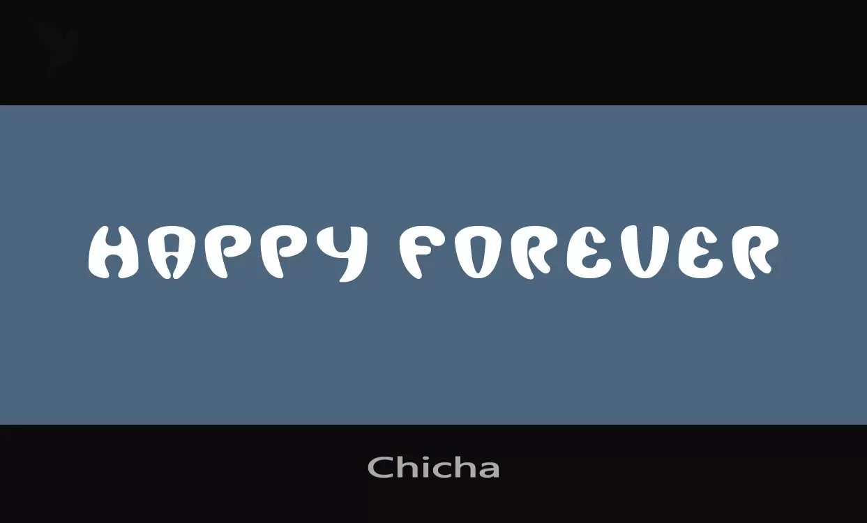 Font Sample of Chicha