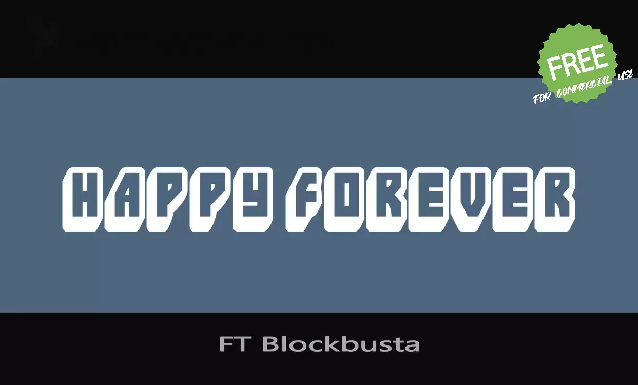 「FT-Blockbusta」字体效果图