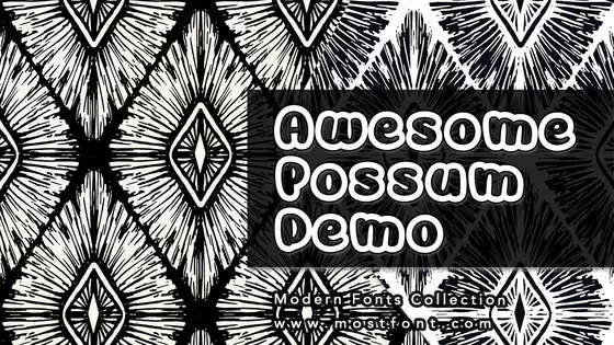 Typographic Design of Awesome-Possum-Demo