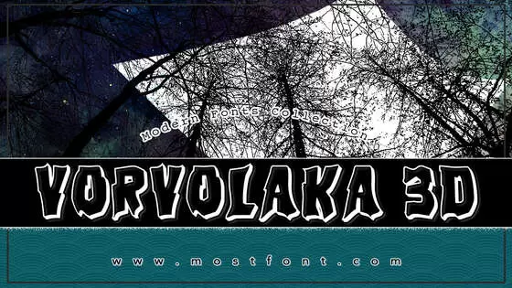 Typographic Design of Vorvolaka-3D