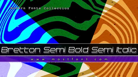 Typographic Design of Bretton-Semi-Bold-Semi-Italic