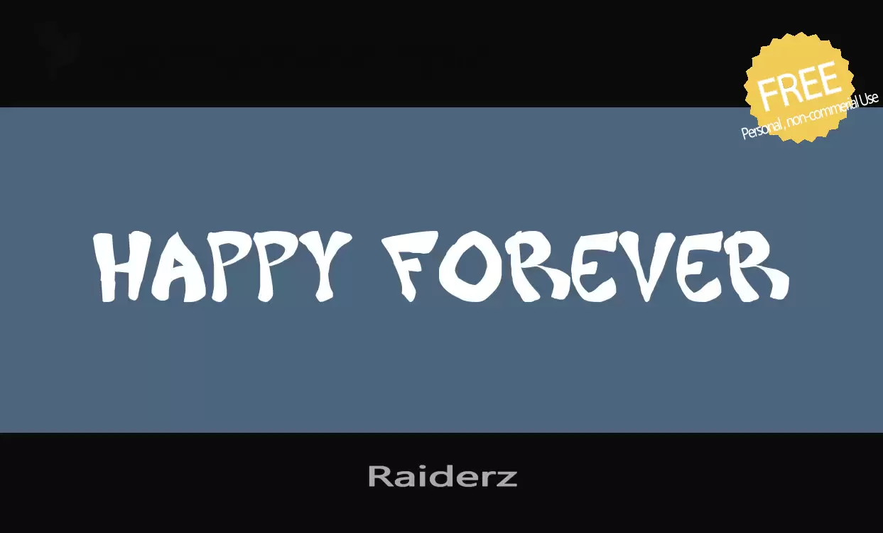 Font Sample of Raiderz