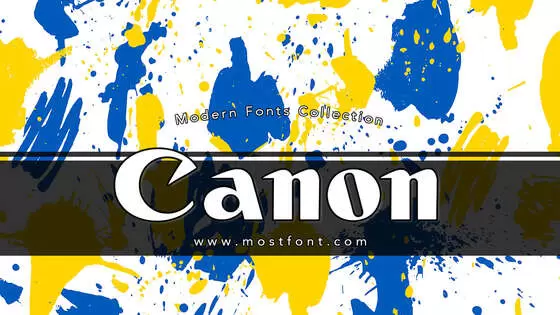 「Canon」字体排版图片