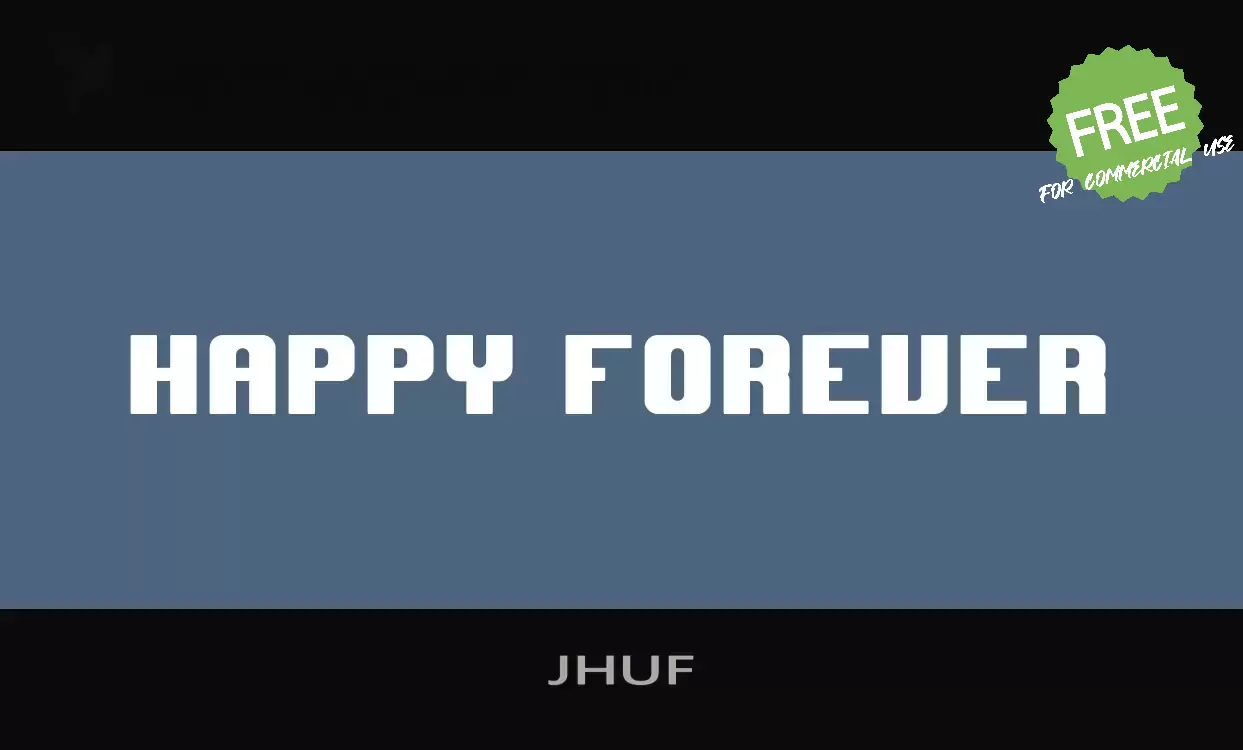 Font Sample of JHUF