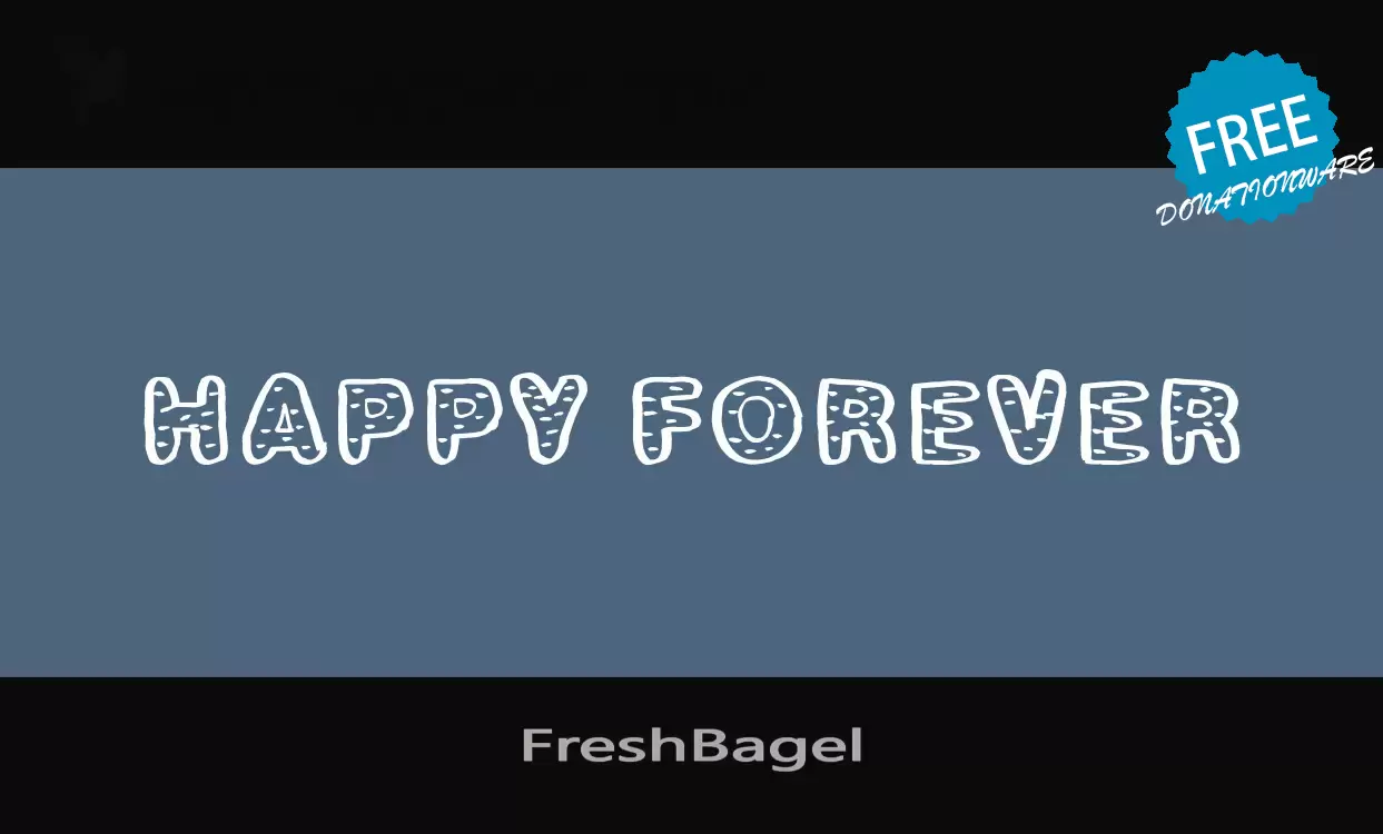 「FreshBagel」字体效果图