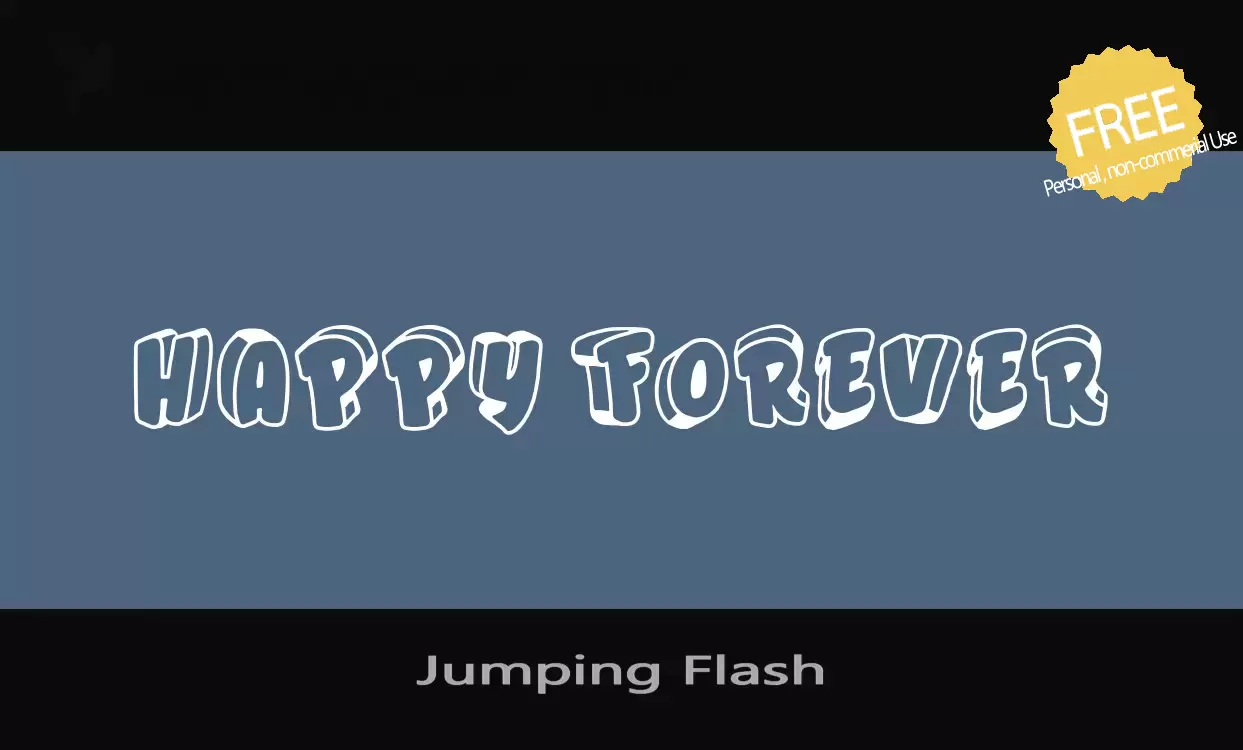 「Jumping-Flash」字体效果图