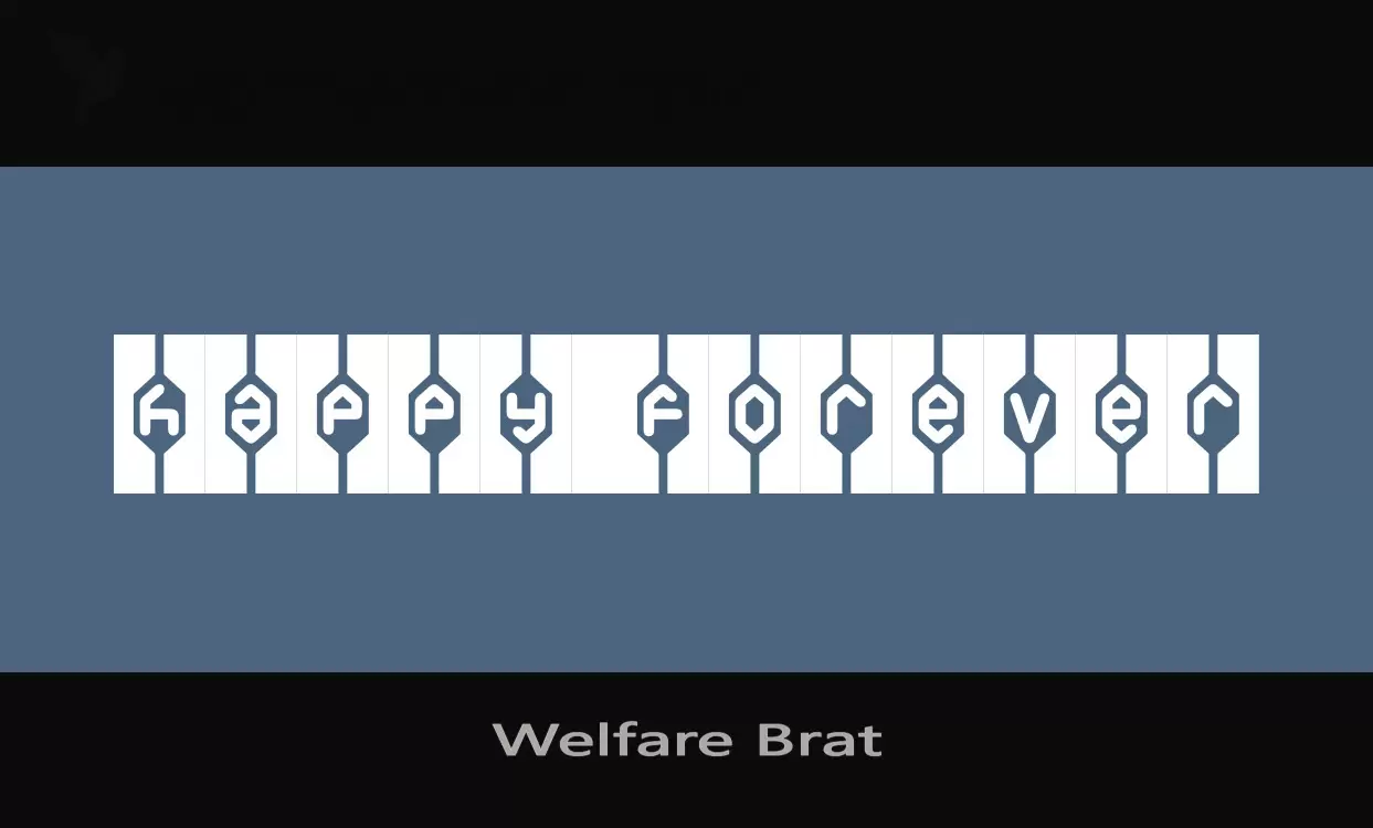 Font Sample of Welfare-Brat