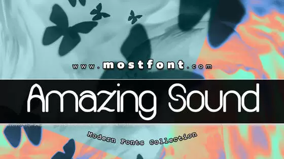 Typographic Design of Amazing-Sound