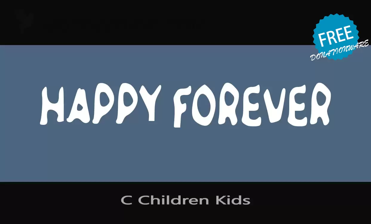 Font Sample of C-Children-Kids