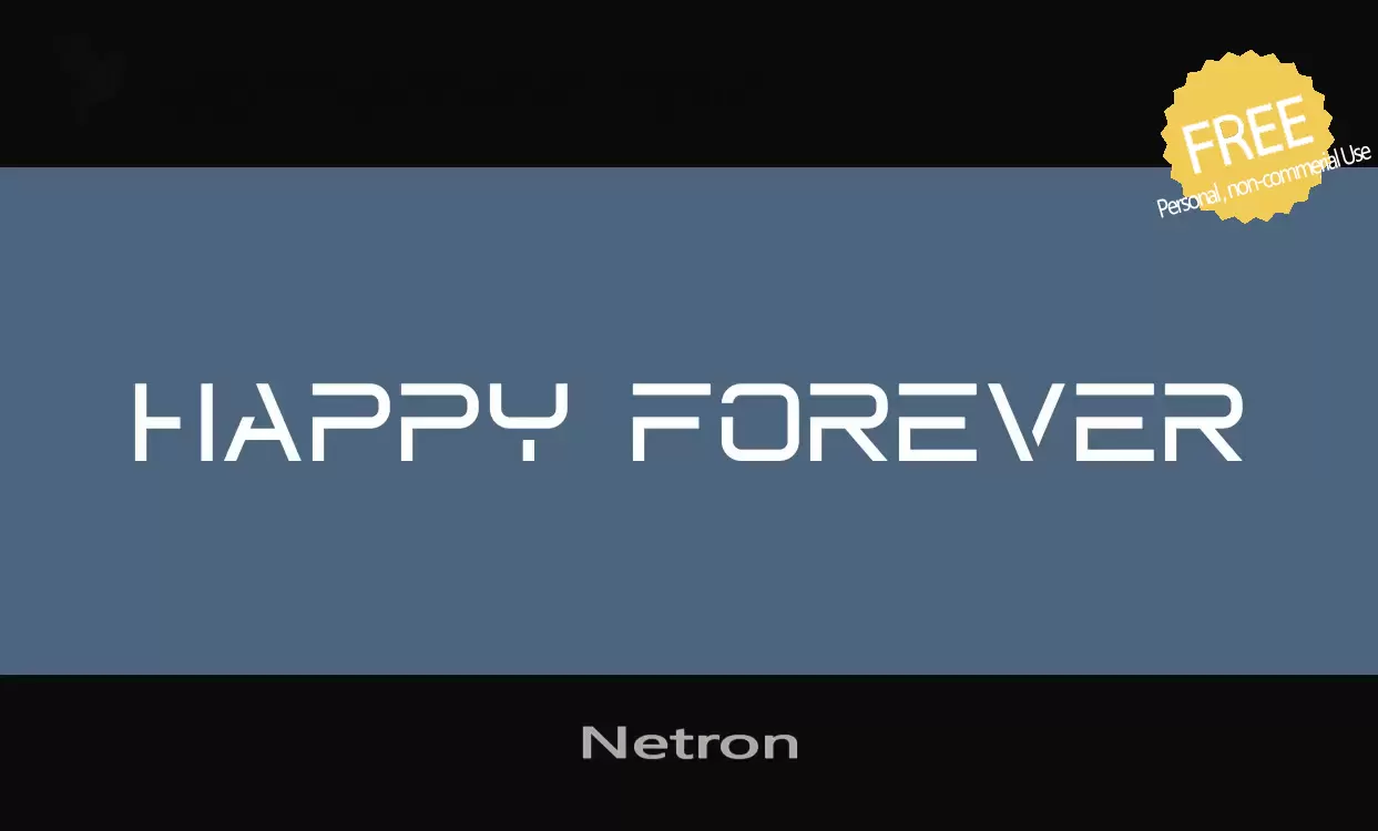 Font Sample of Netron