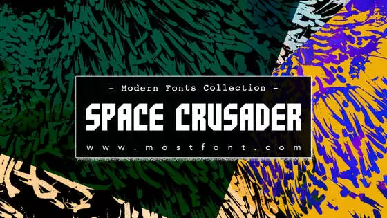 「Space-Crusader」字体排版图片