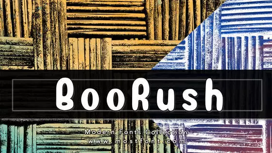 Typographic Design of BooRush