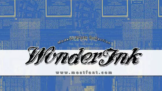 「WonderInk」字体排版样式