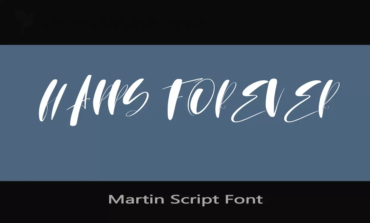 Font Sample of Martin-Script-Font