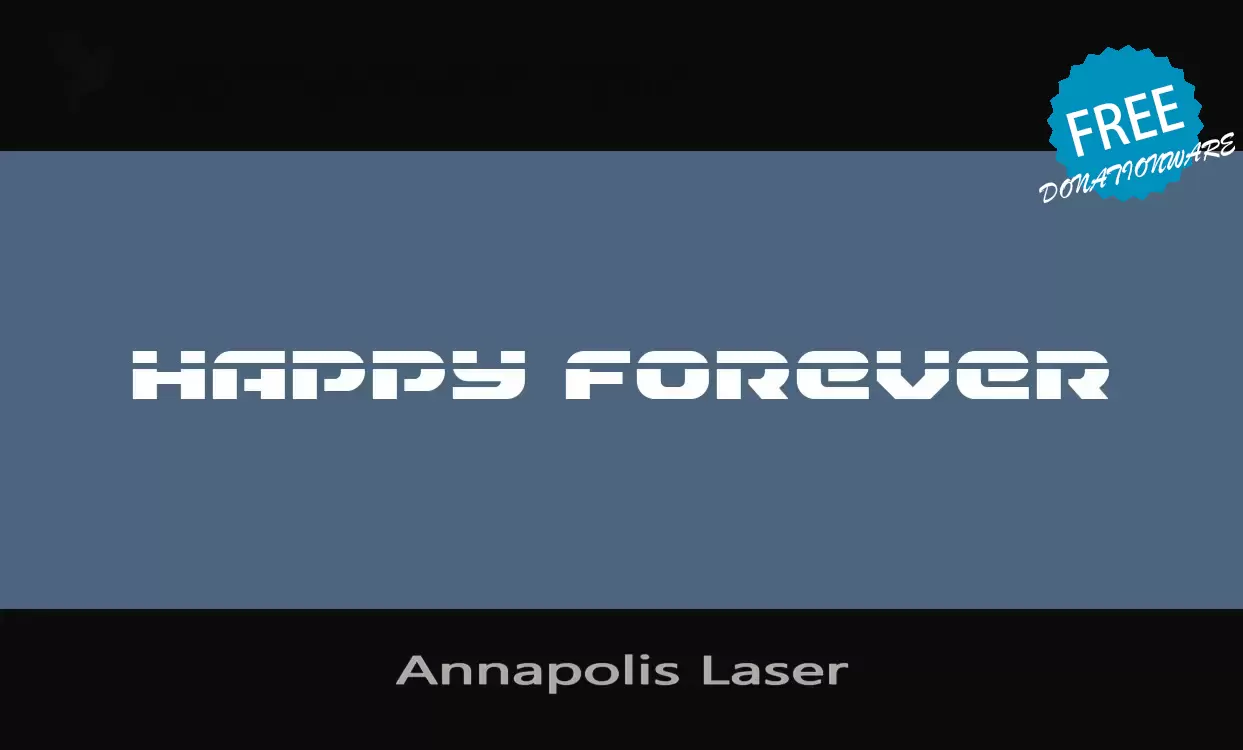 Font Sample of Annapolis-Laser