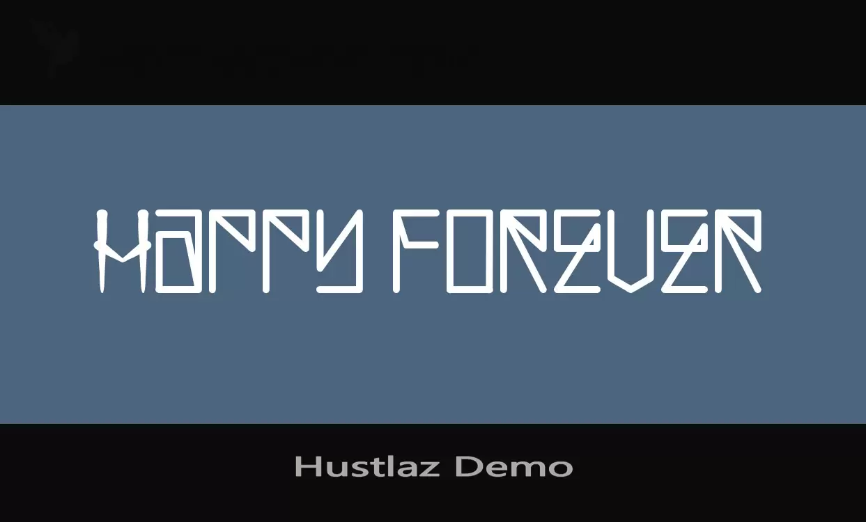 Font Sample of Hustlaz-Demo