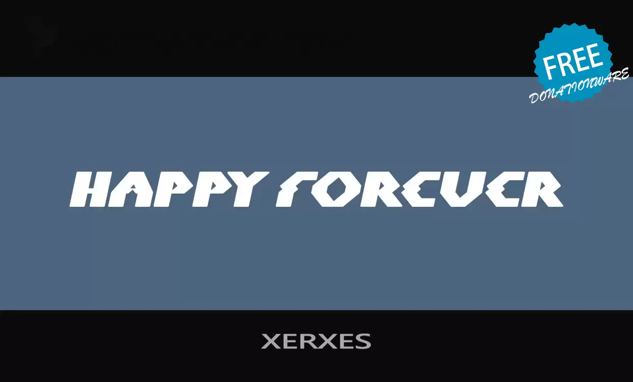 Font Sample of XERXES