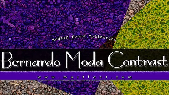 Typographic Design of Bernardo-Moda-Contrast