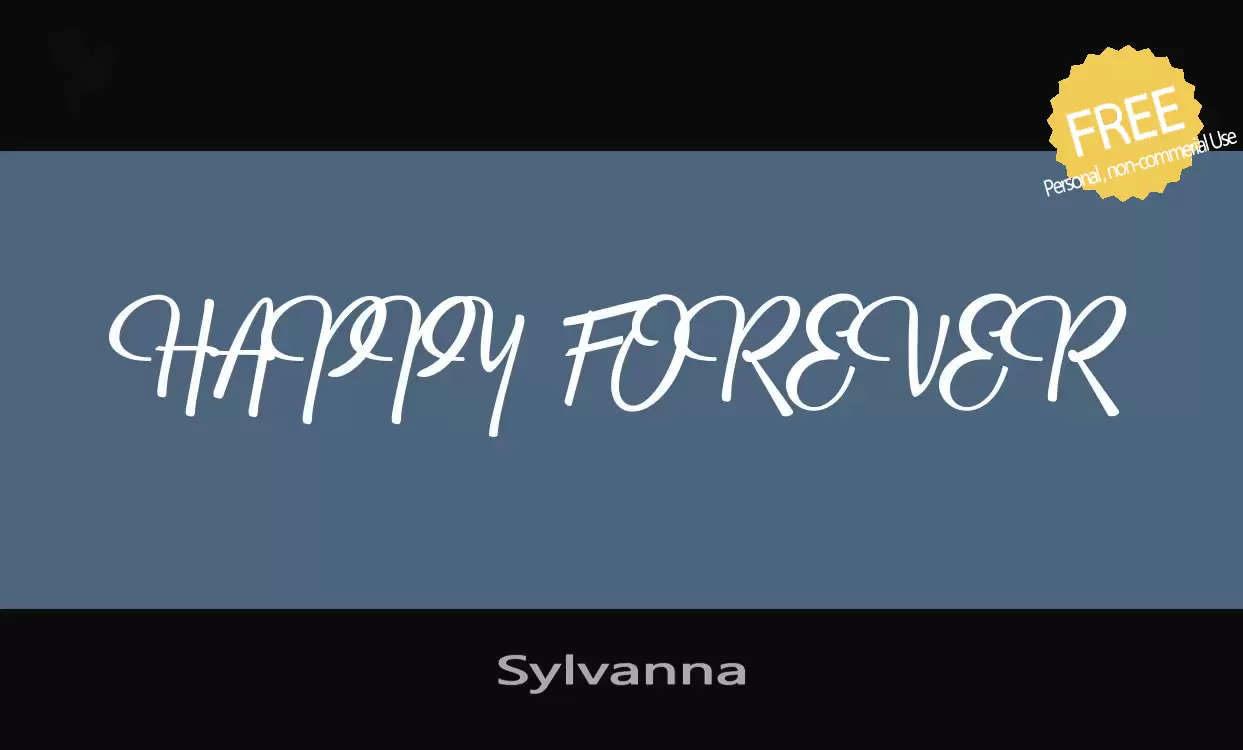 Font Sample of Sylvanna