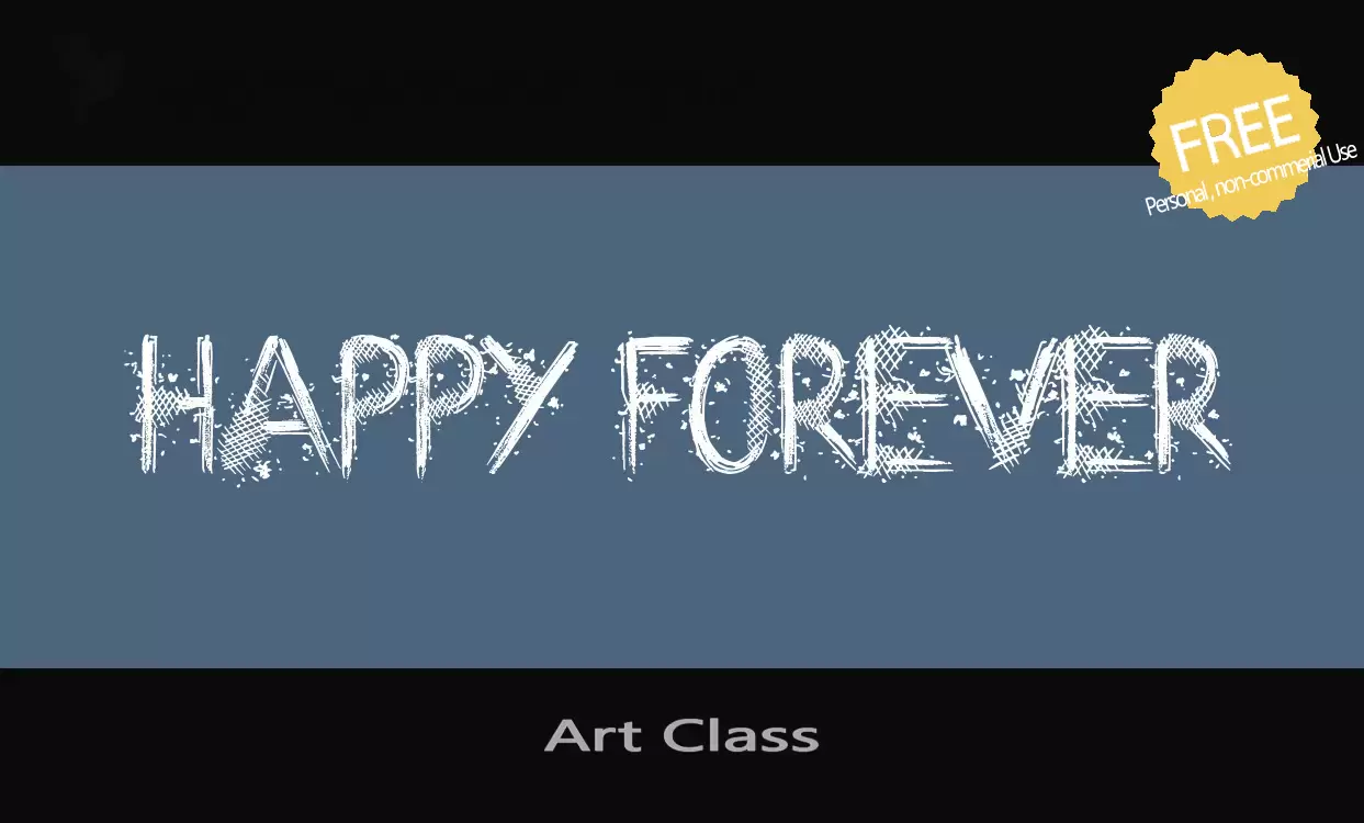 Font Sample of Art-Class