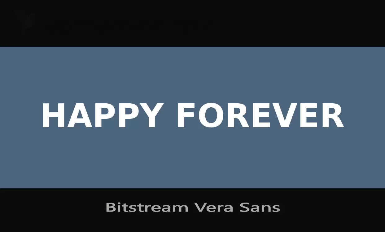 Font Sample of Bitstream-Vera-Sans