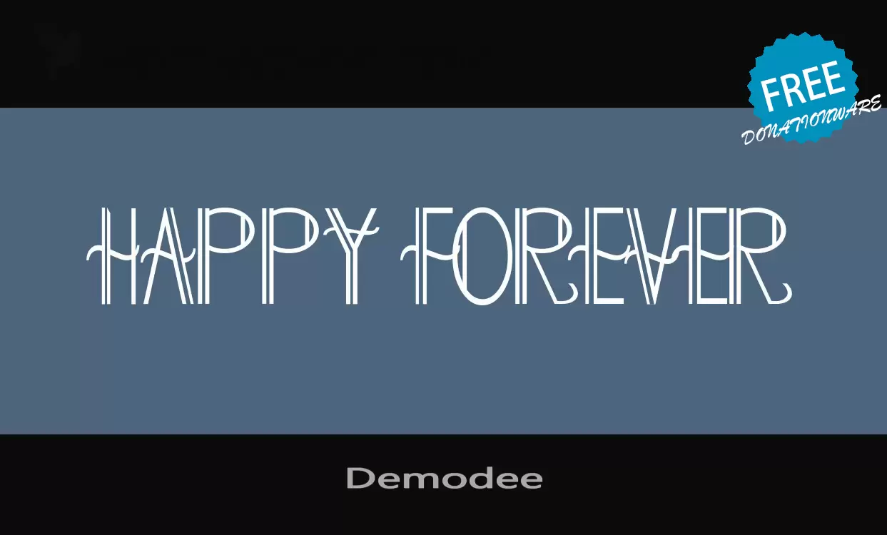 Font Sample of Demodee