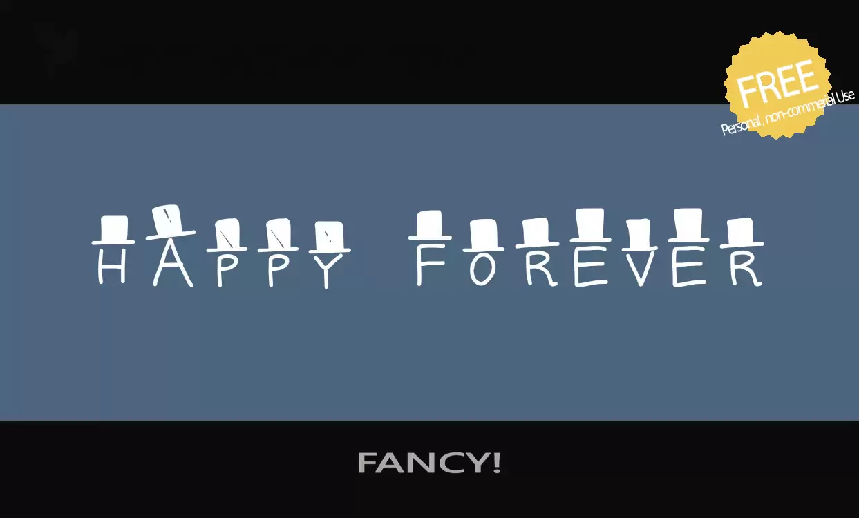 「FANCY!」字体效果图