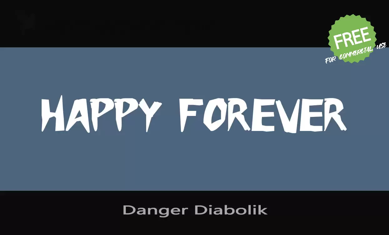 「Danger Diabolik」字体效果图