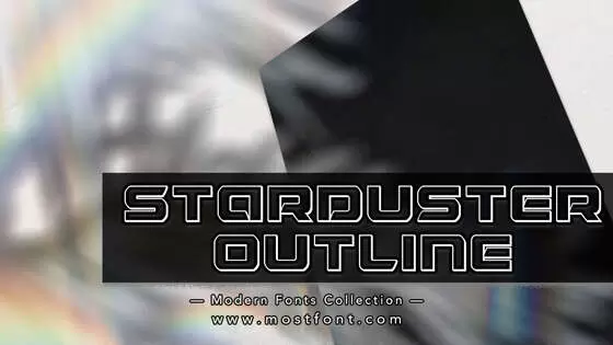 「Starduster-Outline」字体排版图片