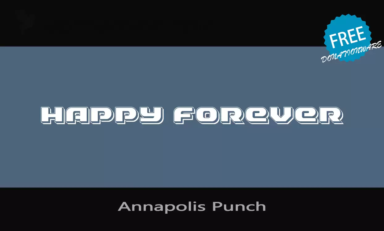 「Annapolis-Punch」字体效果图