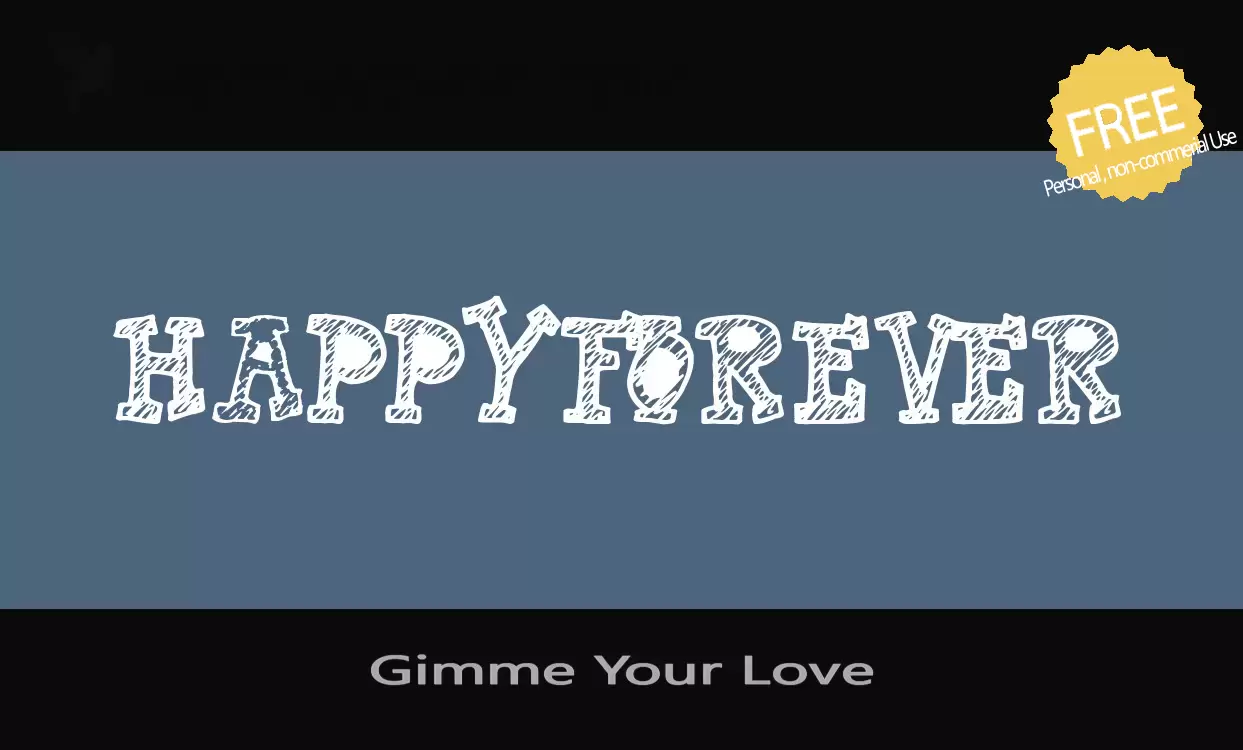 「Gimme-Your-Love」字体效果图