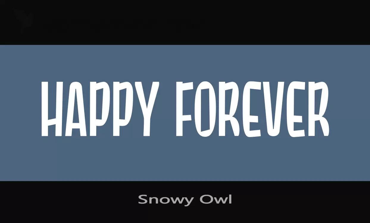 Font Sample of Snowy-Owl