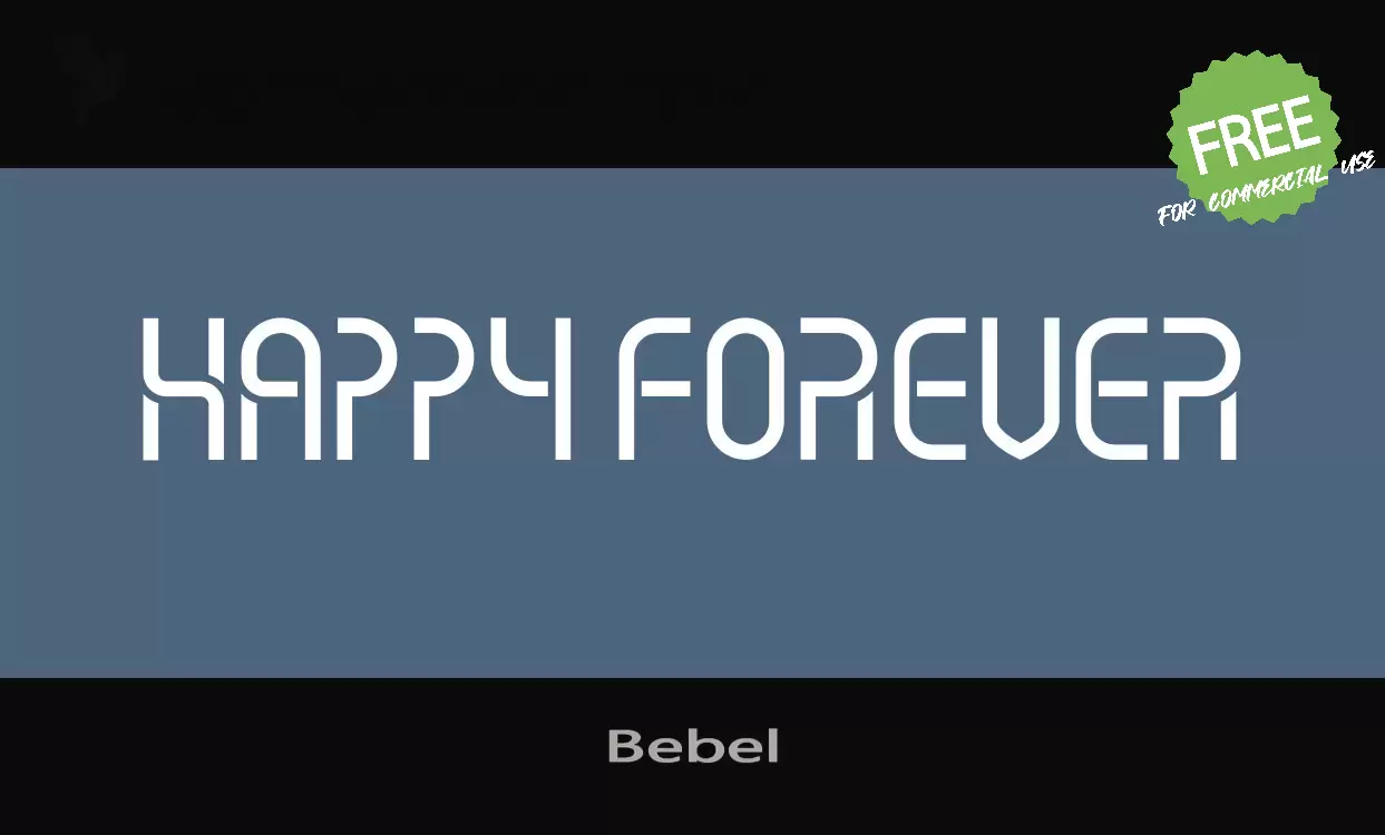 Font Sample of Bebel